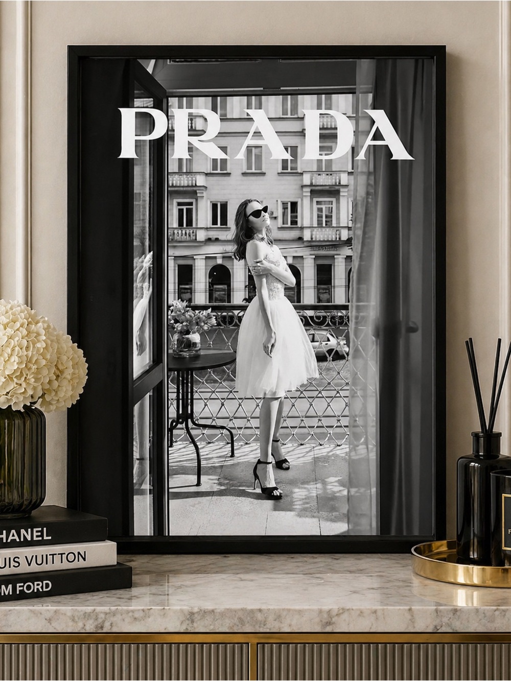 Framed Luxury Fashion Designer Inspired Paris Glam Wall Art Boutique